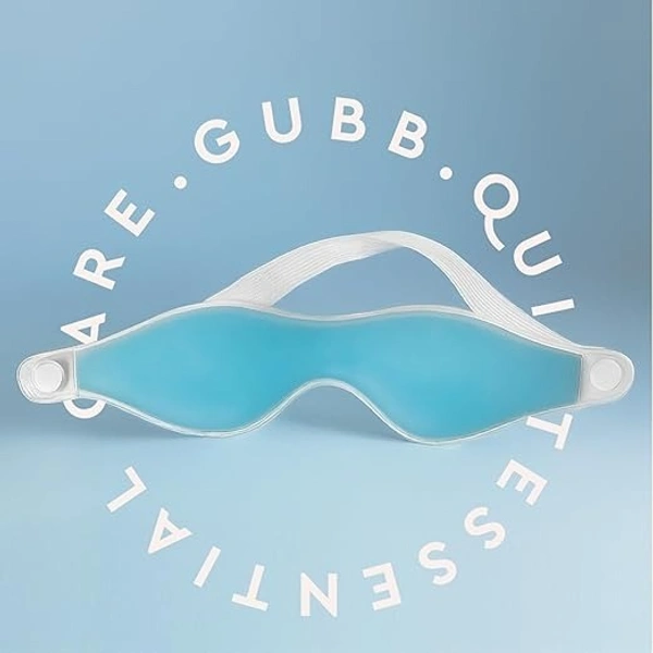 GUBB Soothing Gel Eye Mask For Dark Circles, Puffy Eyes, Dry Eyes, Pain Relief, Redness, Eye Patches, Eye Relaxing Cooling Gel |Eye mask for Women and Men | Cooling Relaxation for Tired Eyes | Universal Fit, Blue