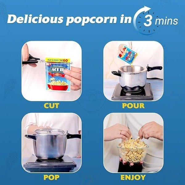 ACT II Classic Salted Instant Popcorn - Party Pack, 150 g
