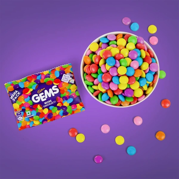 Cadbury Gems Chocolate Pouch, 15.8 G