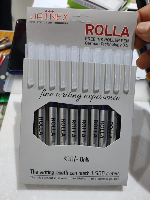 ROLLA FREE INK ROLLER PEN BASIC (BLUE, BLACK, GREEN, YELLOW