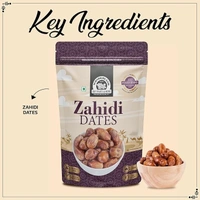 WONDERLAND FOODSM Premium Zahidi Dates Pouch | Dry Fruits Healthy & Nutritious Soft Khajoor | Khajur Rich In Iron, Fibre & Vitamins - 500G