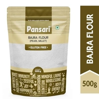 Pansari 100% Natural Bajra/Millet Atta 500gm – Gluten-Free, High in Protein, Vitamins, and Iron| Rich in Dietary Fiber, Good for Diabetics, Supports Heart Health