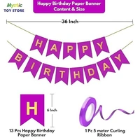 Birthday PapHappy er Banner - Pink