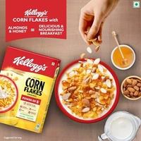 Kellogg's Corn Flakes Original | Power of 5: Energy, Protein, Iron, Calcium, Vitamins B1, B2, B3 & C | Cornflakes, Breakfast Cereal | Naturally Cholesterol Free, 251g/ 260g/ 275g (Weight May Vary)