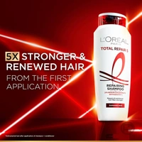 L'Oreal Paris Total Repair 5 Shampoo For Damaged Hair | Powered by Keratin XS Technology| Fights 5 Signs of Hair Damage- Frizz, Breakage, Dryness, Stiff... - 200ml