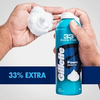 Gillette Classic Sensitive Shave Foam - 418 g (33% extra) - 418G