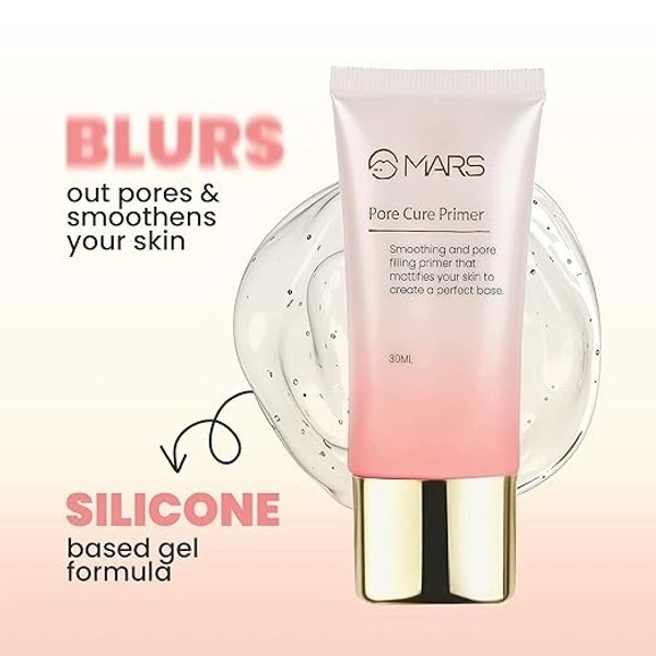 MARS Pore Cure Primer for Face Makeup | Long Lasting & Smooth Base with Oil Control  - 30ML