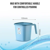 Cello Cubic Bathroom Set | Sturdy and Durable | Cubic Set | Lightweight and Rigid | Easy to Clean and Attractive Design - 25 LTR, Multi-color