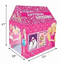 Barbie Kids Play Tent House - Spark Imagination and Endless Fun! - 41*28*37, PInk