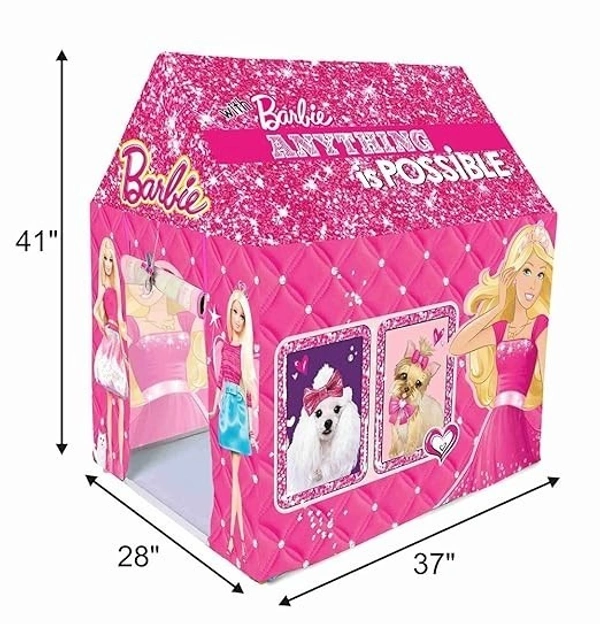 Barbie Kids Play Tent House - Spark Imagination and Endless Fun! - 41*28*37, PInk