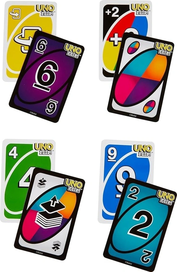 Mattel Games UNO Kid Uno Flip Side Card Game, Multi Color