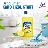 Lizol Disinfectant Surface & Floor Cleaner Liquid, Citrus - 1 Litre | Suitable for All Floor Cleaner Mops | Kills 99.9% Germs| India's #1 Floor Cleaner