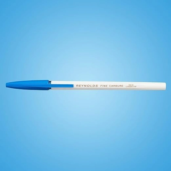 Reynolds 045 Fine Carbure Blue Ballpen, Pack of 10