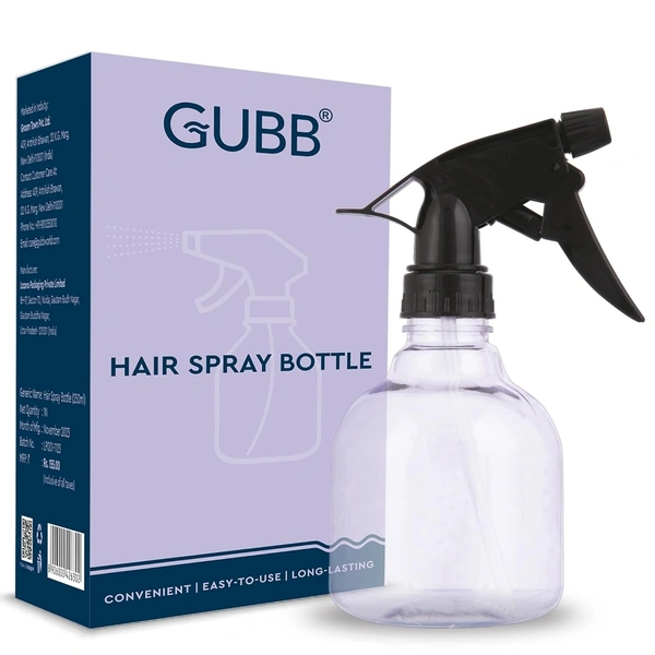 GUBB Hair Spray Bottle for Salon & Home - Fine Mist Sprayer for Styling, Watering Plants, and DIY Hair Treatments - Professional-Quality Refillable...