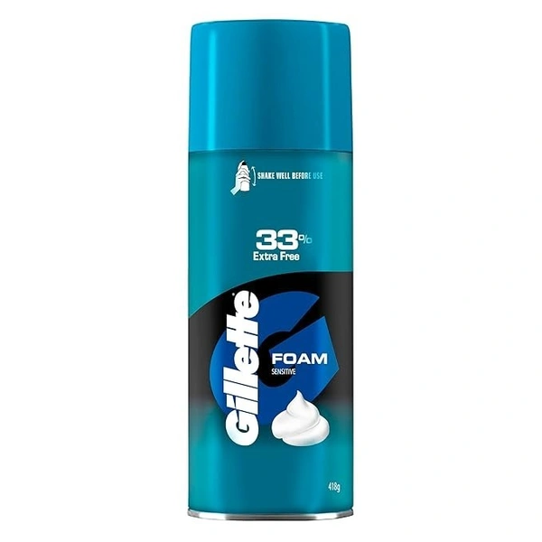 Gillette Classic Sensitive Shave Foam - 418 g (33% extra) - 418G