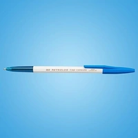 Reynolds 045 Fine Carbure Blue Ballpen, Pack of 10