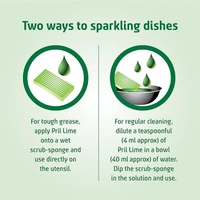 Pril Lime Liquid Dishwash Gel - 225ml | Dish Cleaning Liquid Gel with German Technology - Active Power Molecules Leaves No Residue, Grease Cleaner For All Types of Utensils 8902102163688