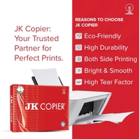 JK Copier Paper - A4, 75 GSM, 1 Ream, 500 Sheets