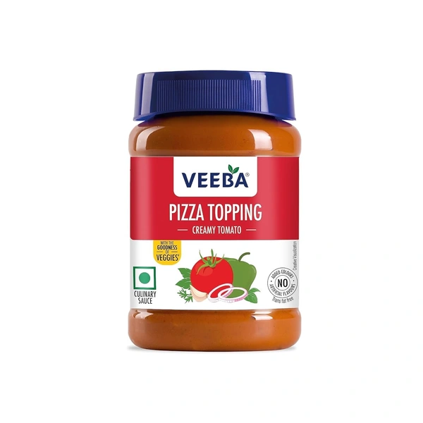 Veeba Pizza Topping Creamy Tomato (280G) I Vegan I 0 Trans Fat