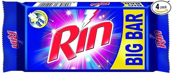 RIN Detergent Bar - 250 g (Pack of 4)