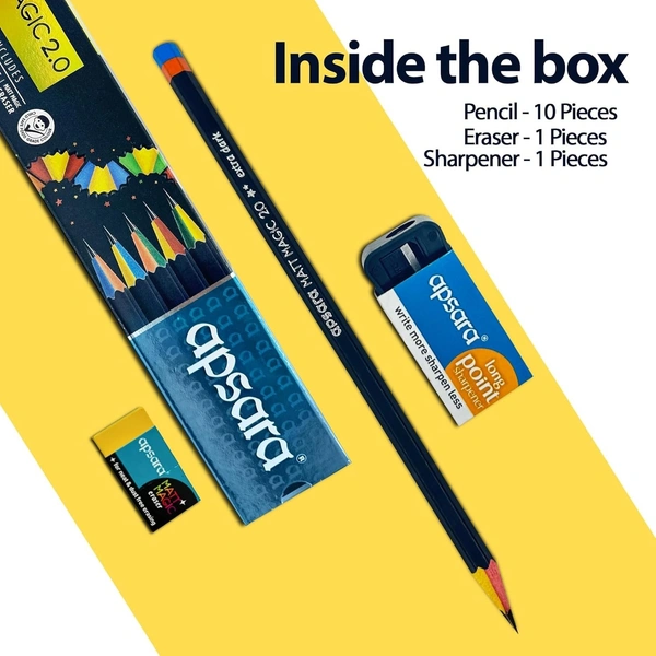 Apsara Matt Magic Pencil 2.0 [Pack of 10]