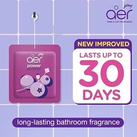 Godrej aer Power Pocket Bathroom Freshener – Assorted Pack of 5 (10g)| Lasts up to 30 days | Germ Protection