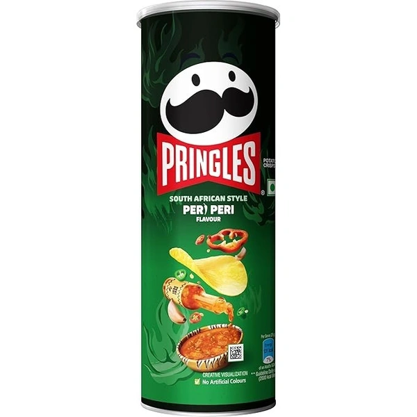 Kellogg's Pringles Peri Peri Jar, 102 Gram/107 Gram(Weight may vary) - 102g