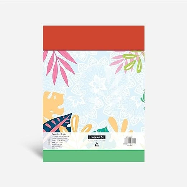 Classmate Notebook - Single Line, 172 Pages, 240 mm x 180 mm