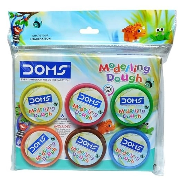 DOMS Modelling Dough 6 Shades(150gm) - 6shades
