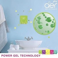 Godrej aer Power Pocket Tangy Delight (10G) | Air Freshener - Bathroom And Toilet | Lasts 30 Days - Tangy Delight - Green Yellow