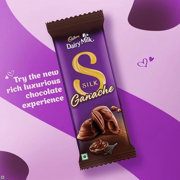 Cadbury Dairy Milk Silk Ganache Chocolate Bar, - 137 G
