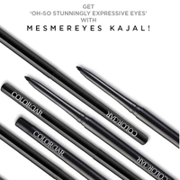 Colorbar Mesmereyes Opaque Pencil Kajal, | Moisturizing | Smudgeproof | Long Lasting - 0.35G, Black