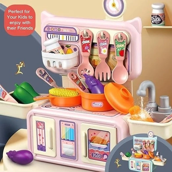 Dream Kitchen Playset Toy | Play Realistic Cooking Action Modern Kitchen Set  - ‎8.5 x 27.2 x 31.7 cm, Multi-color