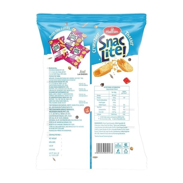 Haldiram’s Snac Lite Fries, 52g | Light & Crispy Potato Snack | Low on Oil, Big on Crunch | Ideal Tea-Time or Travel Snack | Flavourful