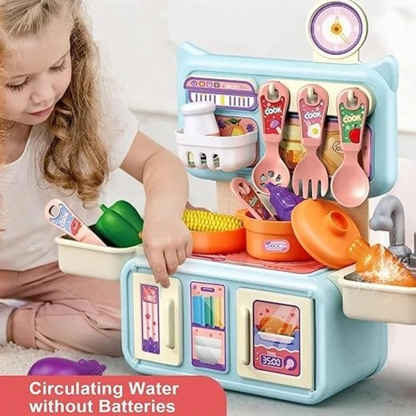Dream Kitchen Playset Toy | Play Realistic Cooking Action Modern Kitchen Set  - ‎8.5 x 27.2 x 31.7 cm, Multi-color