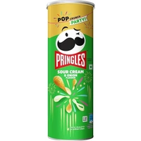 Kellogg's Pringles Sour Cream & Onion Jar, Potato Chip, 107 Gram - Sour Cream & OnionKellogg's Pringles Sour Cream & Onion Jar, Potato Chip, 107 Gram - Sour Cream & Onion - 107g