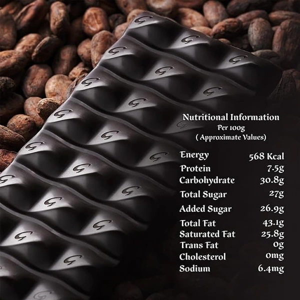 Galaxy Fusions Dark Chocolate Bar - 110gm