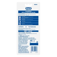 Oral-B Criss Cross Deep Clean Medium Bristles Manual Toothbrush For Adults,Tongue Cleaner,  Tooth Brush Set, Oral B Dentist Recommended Brand (Family Pack of 4) - Multicolour