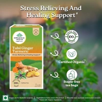 Organic India Tulsi Ginger Turmeric - 25 Tea Bags