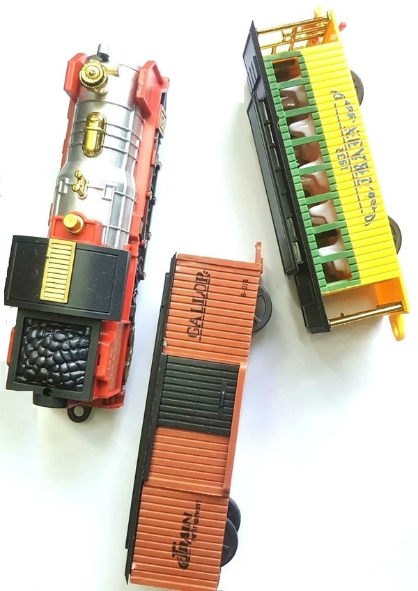 Train World Toy Train with Flash Lights and Music - 17 Piece Set - Multi-color