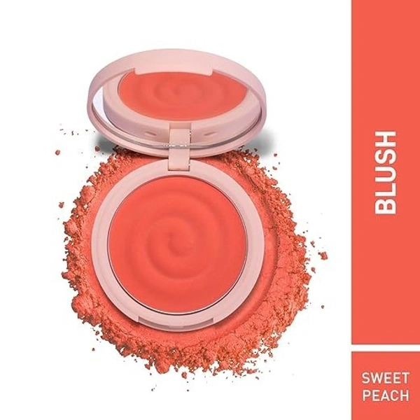 MyGlamm K.Play Flavoured - Peach Blush | With Vitamin C | Matte Finish | Blush Powder - 9 g, Sweet Peach