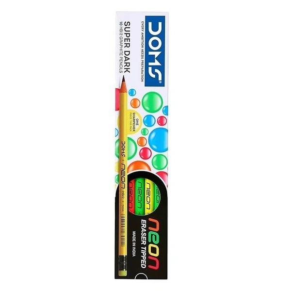 DOMS neon eraser tipped pencil
