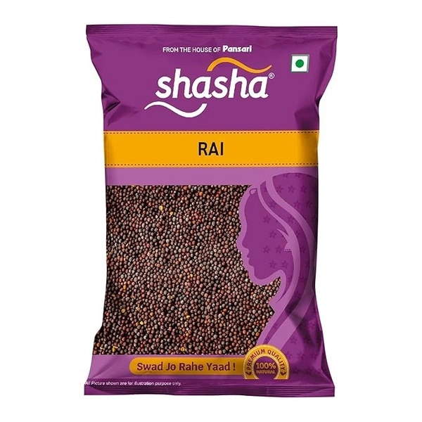 Shasha Whole Rai (Mustard Seeds) 100g – Natural, Authentic, and Spicy Flavor for Cooking