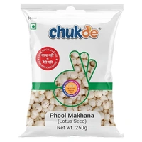 Chukde - Phool Makhana 250 Gram With Panjabi Tadka Seasoning - Fox Nuts - Lotus Seeds - Low Calorie, Rich in Protein & Antioxidants - Snacks - Ideal for Sabzi, Kheer, Pilaf, and Curries.