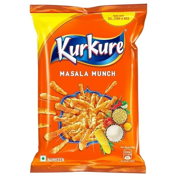 Kurkure Namkeen - Masala Munch, 75g/78g/82g/90g (Weight May Vary)