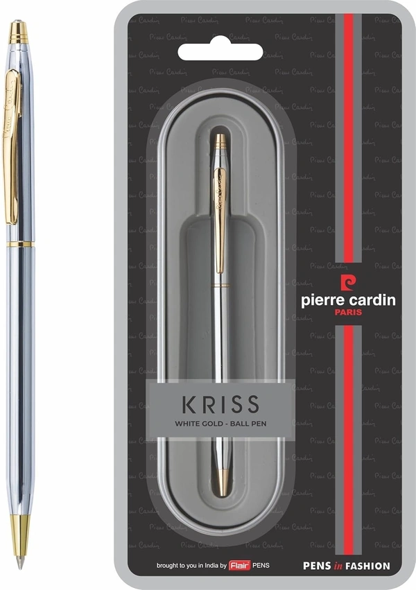 Pierre Cardin White Gold Ball Pen|Pack of 1