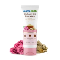 Mamaearth Multani Mitti Face Wash with Multani Mitti & Bulgarian Rose For Oil Control & Acne | Suits All Skin Types | Hydrating & Gentle 