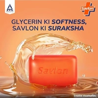 Savlon Moisturizing Glycerin soap bar with germ protection, Pack of 5-120g each - 120*5
