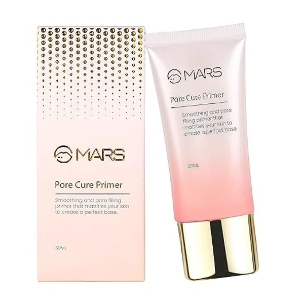 MARS Pore Cure Primer for Face Makeup | Long Lasting & Smooth Base with Oil Control  - 30ML