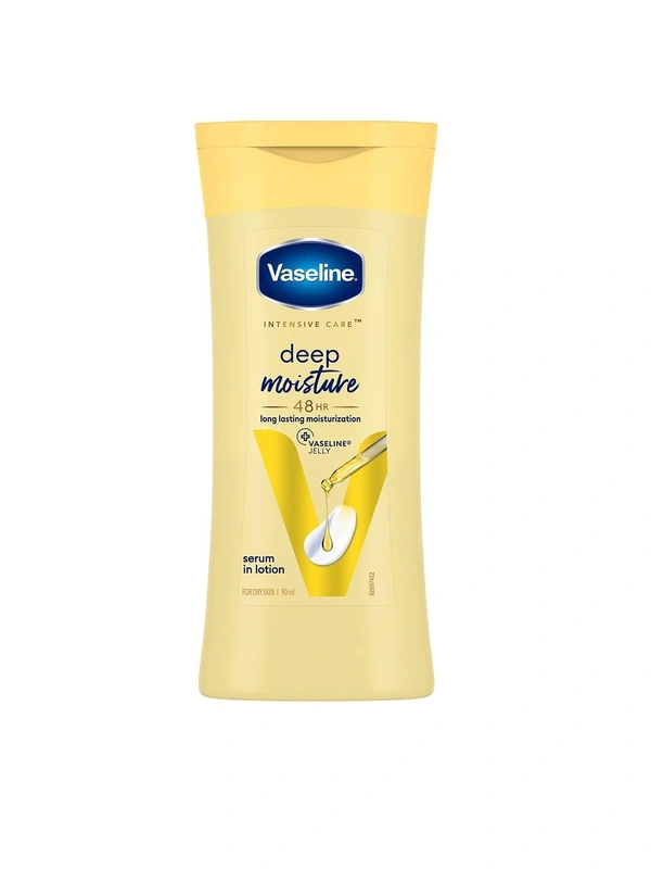 Vaseline Deep Moisture Body Lotion |For Dry Skin|Cushion Soft Skin| With Ceramides Hyaluron Moisture Fillers 90 ml